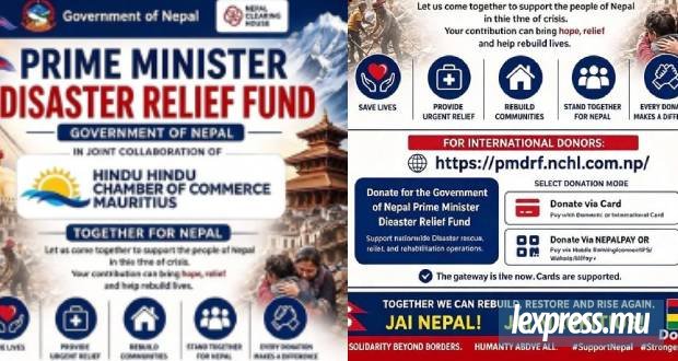 La Hindu Chamber of Commerce se mobilise et fait un appel aux dons