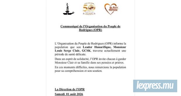 L'OPR appelle à la solidarité