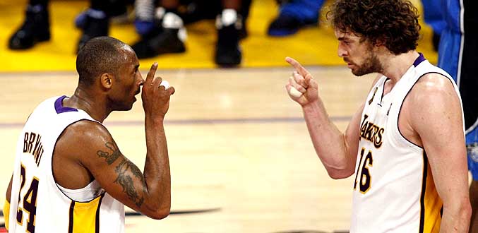 Finales NBA : Bryant et Gasol offrent le break aux Lakers