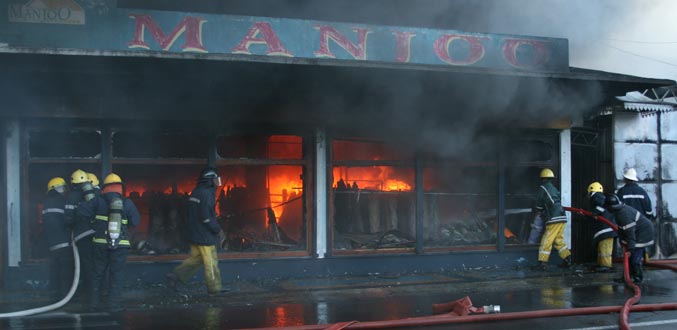 Incendie de Manjoo: l’origine de l’incendie reste indéterminée