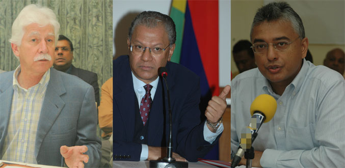 Paul Bérenger-Pravind Jugnauth-Navin Ramgoolam: trois prétendants pour un fauteuil