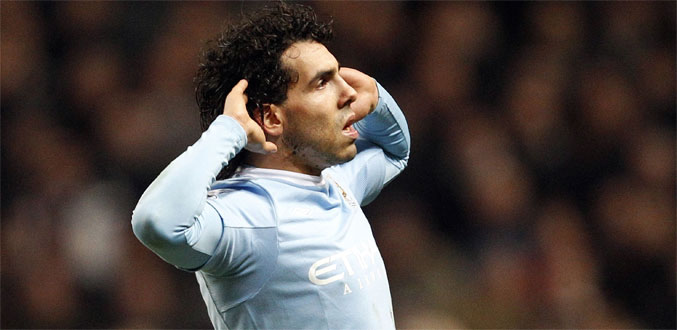 Coupe de la Ligue: Carlos Tevez offre le derby à Manchester City