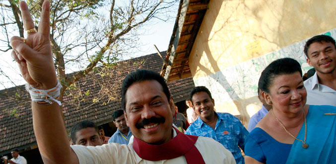 Sri Lanka: Les premiers décomptes donnent le président Rajapaksa vainqueur