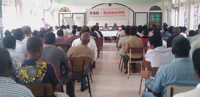 La CSG-Solidarité réfléchit à une manifestation devant la Plantation House à la Place d’Armes