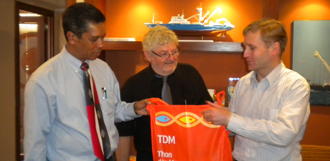 Seafood Hub : Le ministre Von Mally continue  ses visites des unités de production