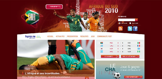 Footworld.mu : un site de lexpress.mu pour accéder aux dernières nouvelles du Mondial