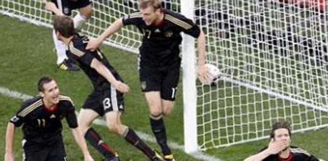 Mondial 2010: L’Allemagne écrase l’Argentine (4-0) et va en demi-finale