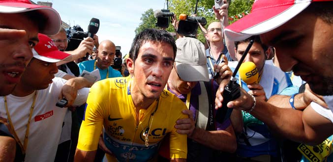 Contador en passe de remporter son troisième Tour de France