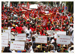 La Réunion : Des milliers de manifestants contre la réforme des retraites