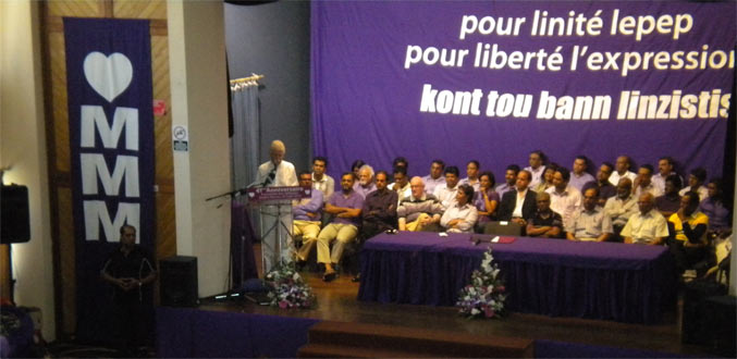 Politique : le MMM réclame des élections municipales d’ici à la fin de 2010