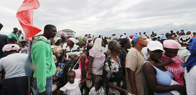 L''ouragan Tomas déverse de fortes pluies sur les camps d''Haïti