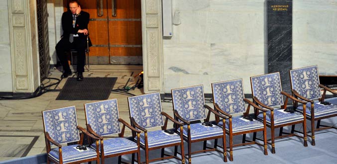 Un prix Nobel et une chaise vide pour Liu Xiaobo à Oslo