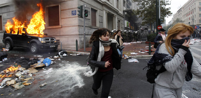 Grèce : Journée de grève  et violences à Athènes