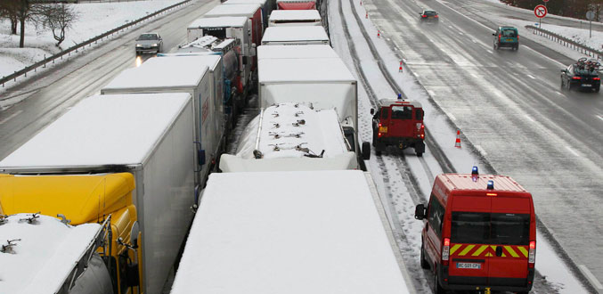 La neige provoque de nouvelles perturbations en France