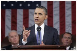 Etats-Unis : Barack Obama poursuit son prudent virage au centre