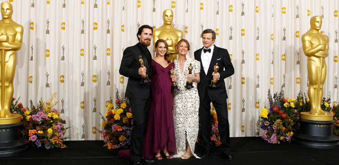 Oscars: "Le discours d''un roi", Natalie Portman et Colin Firth couronnés
