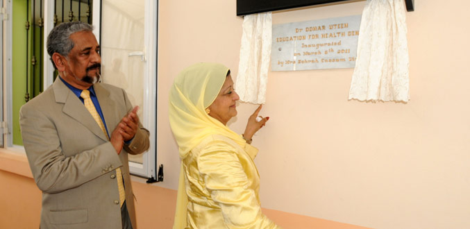 Un centre de formation pour aides-soignants en mémoire du Dr Oomar Uteem