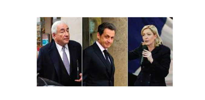 France : Strauss-Kahn devant Sarkozy et Le Pen au 1er tour, selon un sondage