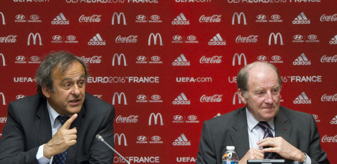 Football: Michel Platini lance l''Euro 2016 en France