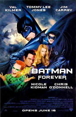 Kilmer, Kidman et Carrey dans « Batman Forever » sur RTL9