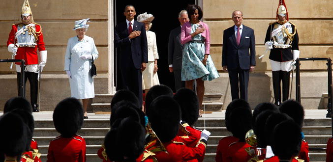 Accueil royal pour Obama, en visite d’Etat en Grande-Bretagne