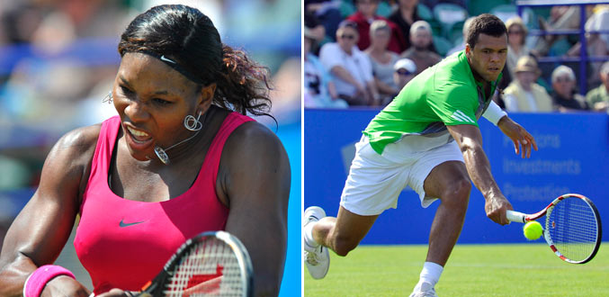 Tennis-Wimbledon: Tsonga et Serena Williams protégés au tirage