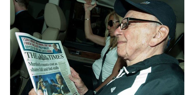 Médias : Murdoch envisage de vendre ses journaux britanniques