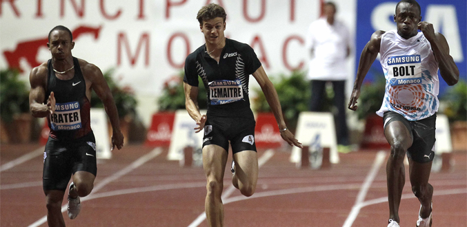 Athlétisme: Bolt frôle la défaite et pugilat sur la piste au meeting de Monaco