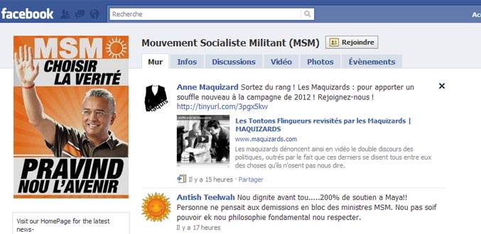 Démission est égale à dignité, dit le MSM sur sa page Facebook