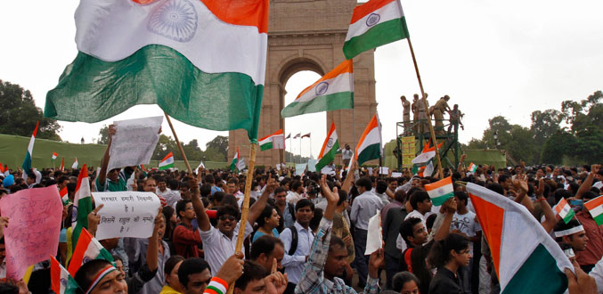 Inde : Des dizaines de milliers de manifestants à Delhi en soutien à Anna Hazare