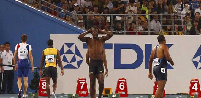 Mondiaux 2011. Usain Bolt Disqualifie Pour Faux Depart, Victoire De Yohan Blake