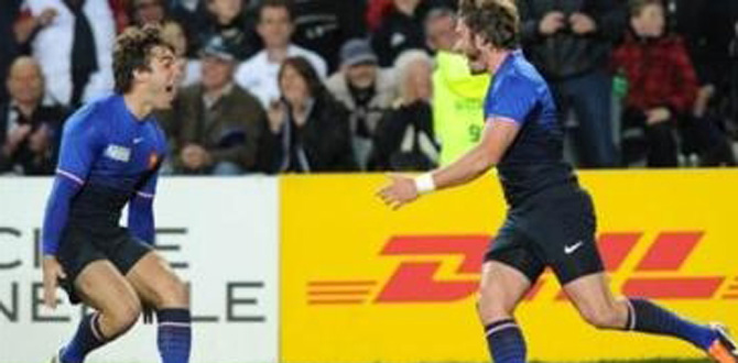 Mondial de rugby: la France bat l''Angleterre 19 à 12