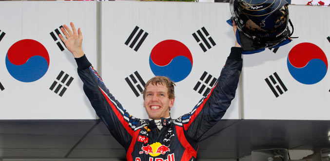 F1: Vettel remporte le GP de Corée et offre le titre à Red Bull