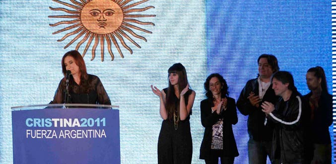 Argentine: Facile réélection de la présidente sortante, Cristina Fernandez