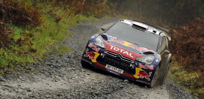 Rallye WRC : 8e sacre sous la pluie pour Sebastien Loeb
