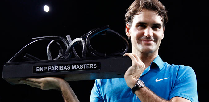 Tennis: Roger Federer remporte le Masters 1000 de Paris-Bercy