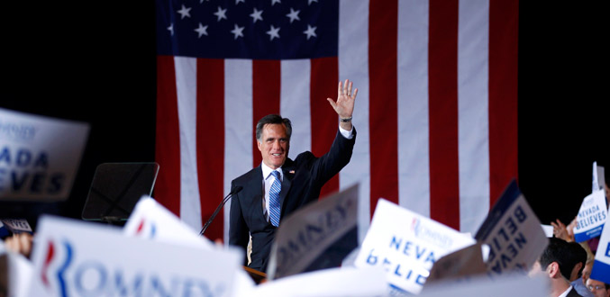 Primaires aux Etats-Unis: le républicain Mitt Romney largement vainqueur dans le Nevada
