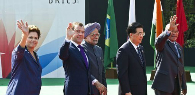 A New Delhi : Les cinq pays émergents discutent d''une banque commune