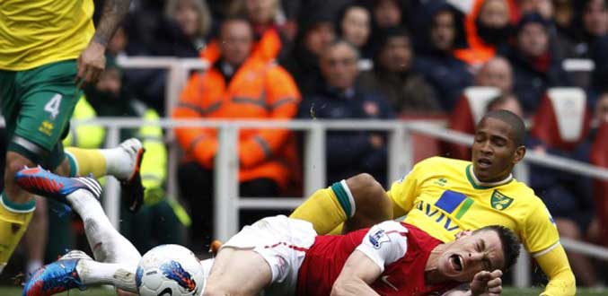 Premier League: Arsenal cale à domicile contre Norwich City