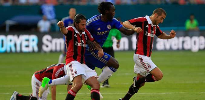 Football- Amical :  Chelsea perd face au Milan