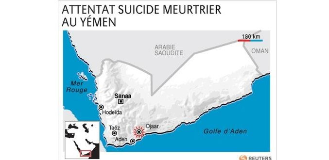 Un attentat suicide fait 45 morts dans le sud du Yémen