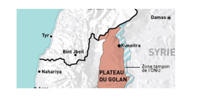 La Syrie "paiera le prix" des obus tirés sur le plateau du Golan