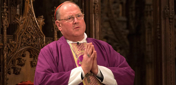 Le cardinal Dolan entendu pour des affaires de pédophilie