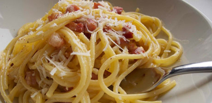 Pâtes à la sauce carbonara