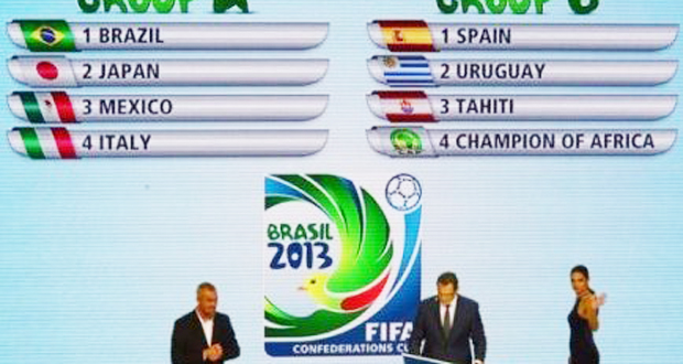 Coupe des Confédérations 2013 : Le Brésil et le Japon en ouverture  