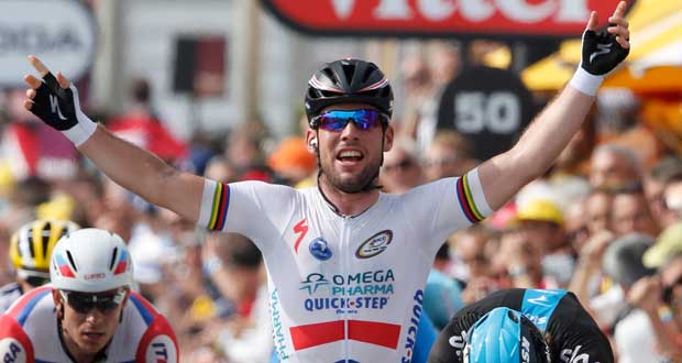 Tour de France : Cavendish remporte la cinquième étape