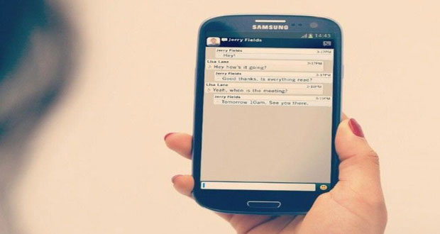 BlackBerry Messenger sur Samsung Galaxy
