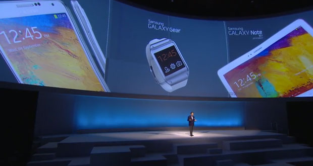 Samsung a présenté la Galaxy Gear, un modèle de montre connectée