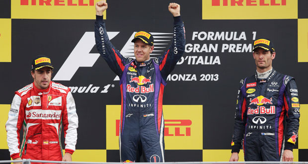 Grand Prix d'Italie : Vettel gagne encore devant Alonso, comme à Spa