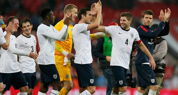 Mondial : L'Angleterre valide son billet pour le Brésil